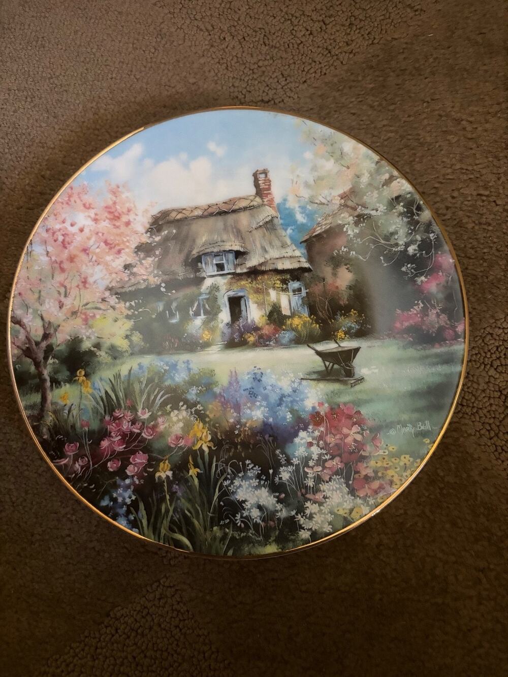 The Chaplain's Garden by Marty Bell Decorative Collector's Plate